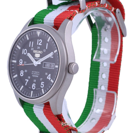 Seiko 5 Sports Automatic Polyester SNZG15K1-var-NATO23 100M Mens Watch