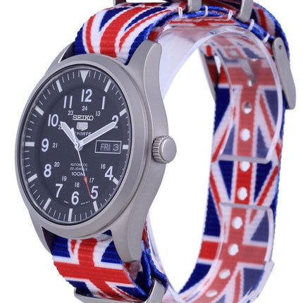 Seiko 5 Sports Automatic Polyester SNZG15K1-var-NATO28 100M Mens Watch