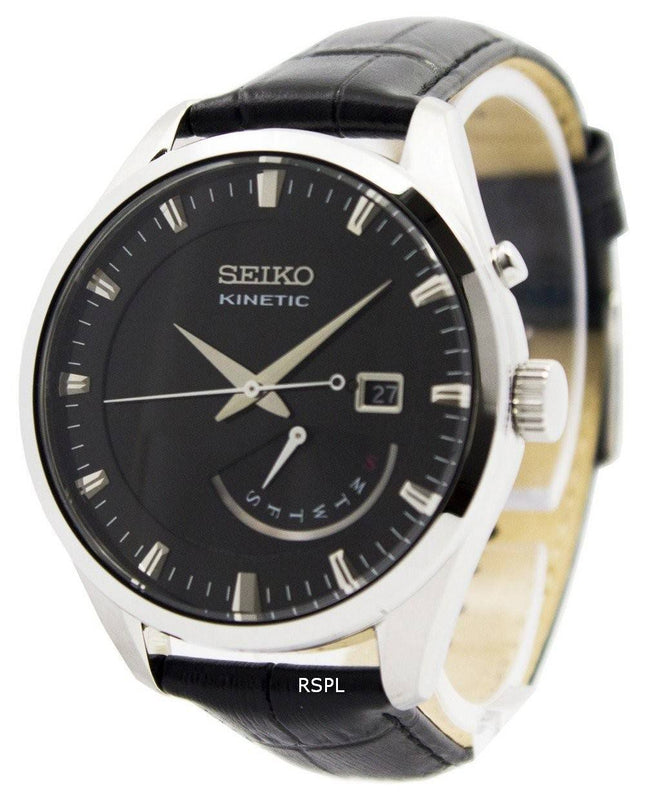 Refurbished Seiko Kinetic Leather Strap SRN045P2 Men's Watch