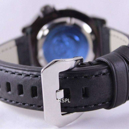 Seiko 5 Sports Automatic Diver's 200M Ratio Black Leather SRP311J1-LS4 Men's Watch