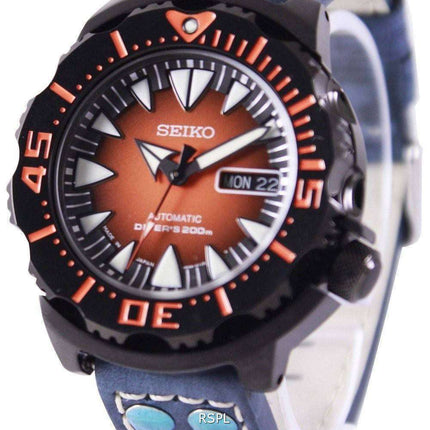 Seiko 5 Sports Automatic Diver's 200M Ratio Blue Leather SRP311J1-LS5 Men's Watch