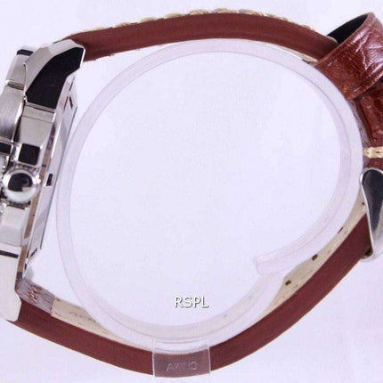 Seiko 5 Sports Automatic Ratio Brown Leather SRP481K1-LS1 Mens Watch