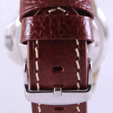 Seiko 5 Sports Automatic Ratio Brown Leather SRP481K1-LS1 Mens Watch