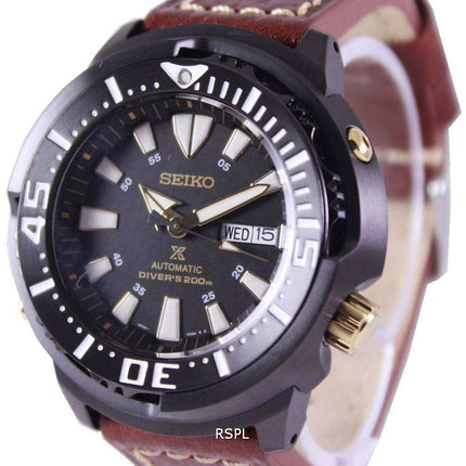 Seiko Prospex "Baby Tuna" Automatic Diver's 200M Ratio Brown Leather SRP641K1-LS1 Men's Watch