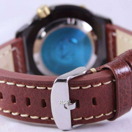 Seiko Prospex "Baby Tuna" Automatic Diver's 200M Ratio Brown Leather SRP641K1-LS1 Men's Watch
