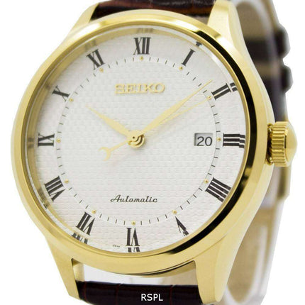 Seiko Automatic 23 Jewels Brown Leather Strap SRP770K1 SRP770K Mens Watch