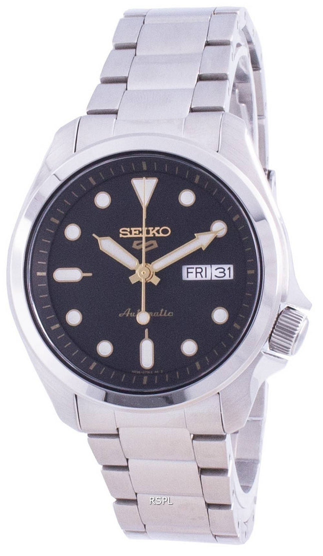Refurbished Seiko 5 Sports Black Dial Automatic SRPE57 SRPE57K1 SRPE57K 100M Men's Watch