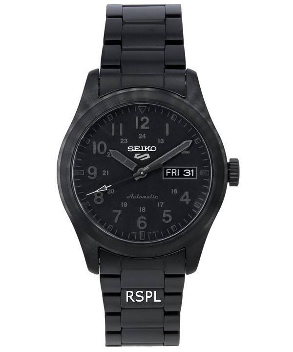 Seiko 5 Sports Stealth Black Dial Automatic SRPJ09 SRPJ09K1 SRPJ09K 100M Men's Watch
