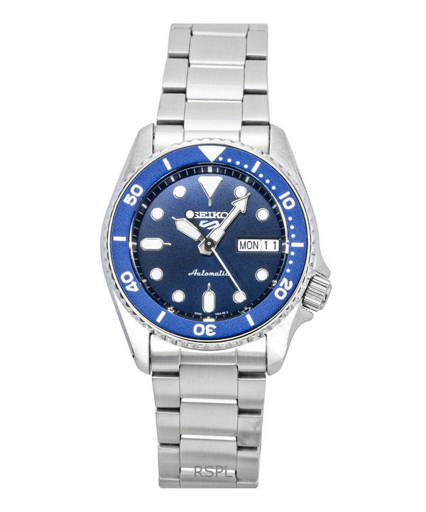 Seiko 5 Sports SKX Street Denim Stainless Steel Blue Dial Automatic SRPL77K1 100M Men's Watch