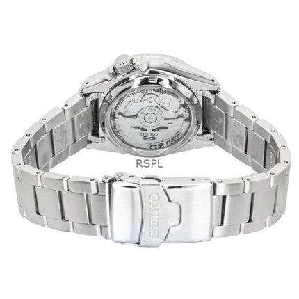 Seiko 5 Sports SKX Street Stonewash Stainless Steel Black Dial Automatic SRPL79K1 100M Men's Watch