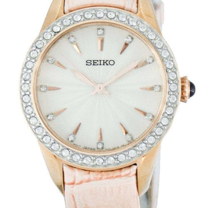 Seiko Quartz Swarovski Crystals SRZ388 SRZ388P1 SRZ388P Women's Watch