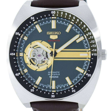 Seiko 5 Sports Automatic 24 Jewels Open Heart Dial SSA333 SSA333K1 SSA333K Men's Watch