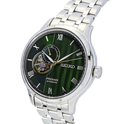 Seiko Presage Japanese Garden Stainless Steel Green Dial Automatic SSA463J1 Men's Watch
