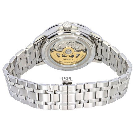 Seiko Presage Japanese Garden Stainless Steel Pale Pink Dial Automatic SSA465J1 Men's Watch