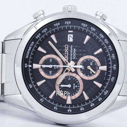 Seiko Chronograph Quartz Tachymeter SSB199 SSB199P1 SSB199P Men's Watch