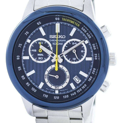 Seiko Sports Chronograph Quartz Tachymeter SSB207 SSB207P1 SSB207P Men's Watch