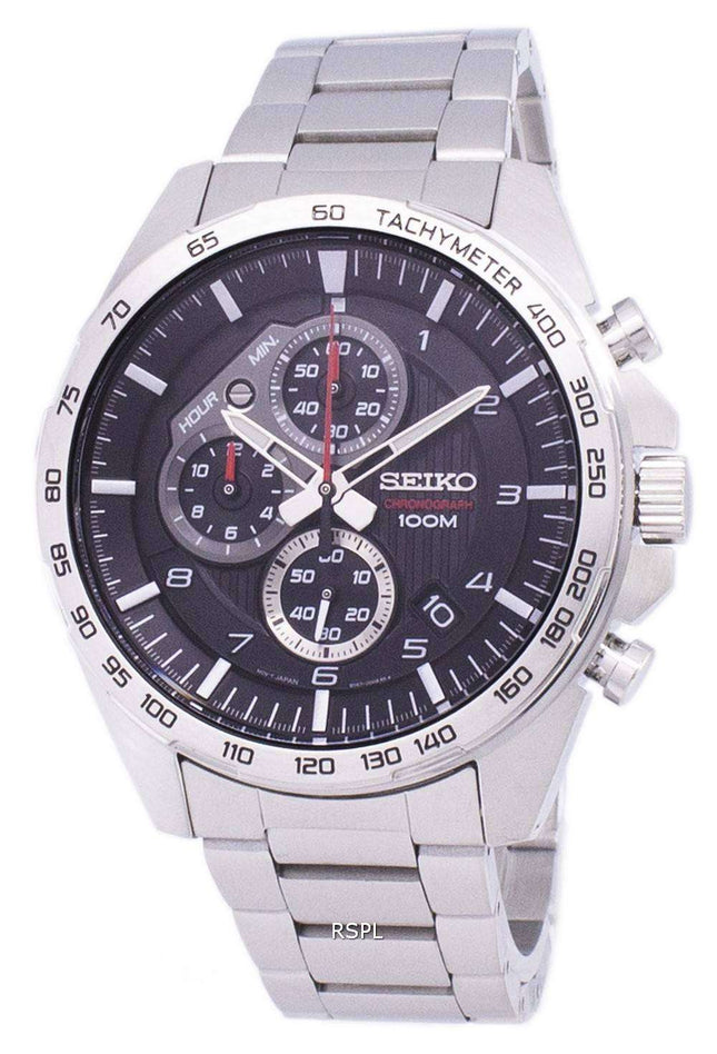 Refurbished Seiko Chronograph Tachymeter Quartz SSB319 SSB319P1 SSB319P Men's Watch
