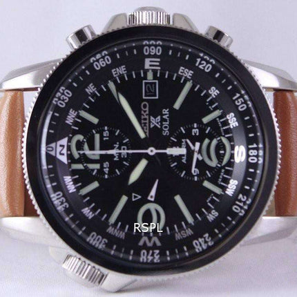 Seiko Solar Alarm Chronograph SSC081 SSC081P1 SSC081P Men's Watch