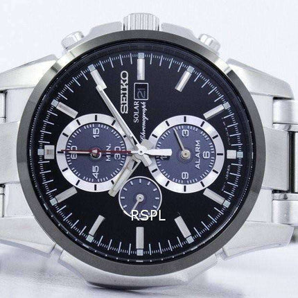Seiko Solar Alarm Chronograph SSC087P1 SSC087 SSC087P Mens Watch