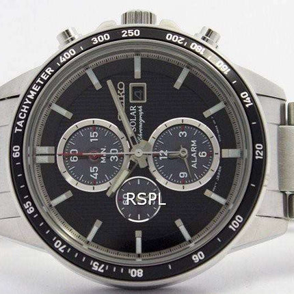 Seiko Solar Chronograph Alarm SSC435P1 SSC435P Men's Watch