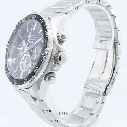 Seiko Solar SSC445 SSC445P1 SSC445P Chronograph Quartz Men's Watch
