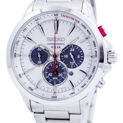 Seiko Solar Chronograph Tachymeter SSC491 SSC491P1 SSC491P Mens Watch