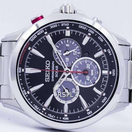 Seiko Solar Chronograph Tachymeter SSC493 SSC493P1 SSC493P Men's Watch