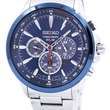 Seiko Solar Chronograph Tachymeter Scale SSC495 SSC495P1 SSC495P Mens Watch