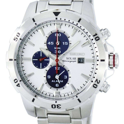 Seiko Solar Chronograph Alarm SSC553 SSC553P1 SSC553P Men's Watch