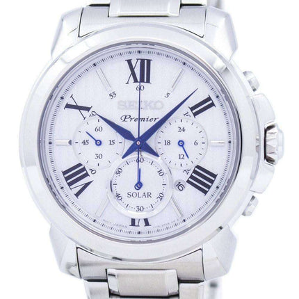 Seiko Premier Solar Chronograph SSC595 SSC595P1 SSC595P Men's Watch