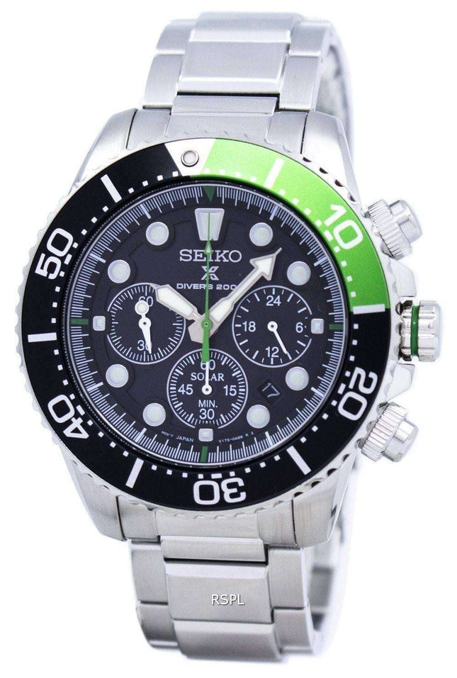 Refurbished Seiko Prospex Diver's Solar Chronograph 200M SSC615 SSC615P1 SSC615P Men's Watch