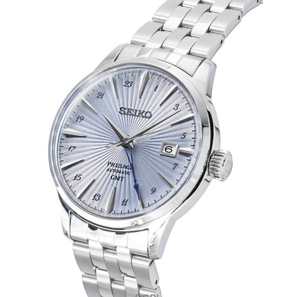 Seiko Presage Cocktail Stainless Steel Light Blue Dial Automatic SSK037J1 Men's Watch