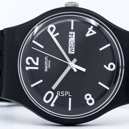 Swatch Originals Backup Black Quartz SUOB715 Unisex Watch