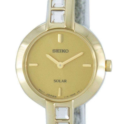 Seiko Solar Swarovski Crystals SUP194 SUP194P1 SUP194P Women's Watch