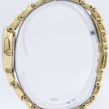 Seiko Solar Gold Tone Swarovski Crystals SUP298 SUP298P1 SUP298P Womens Watch