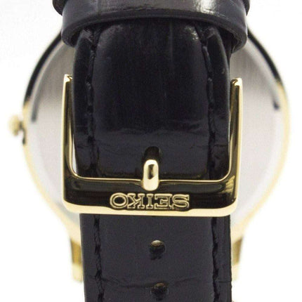 Seiko Solar White Dial Leather Strap SUP872P1 SUP872P Mens Watch