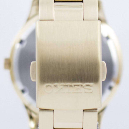 Seiko Quartz Gold Tone 100M SUR054 SUR054P1 SUR054P Men's Watch