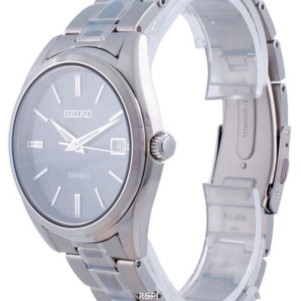 Seiko Discover More Titanium Quartz SUR373 SUR373P1 SUR373P 100M Mens Watch