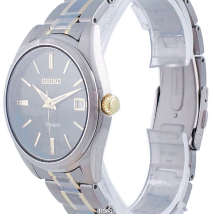 Seiko Discover More Titanium Quartz SUR377 SUR377P1 SUR377P 100M Mens Watch