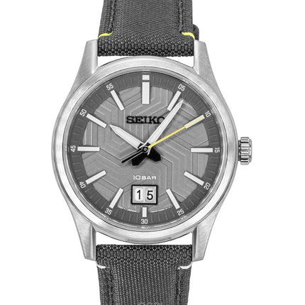 Seiko Conceptual Nylon Strap Grey Dial Quartz SUR543P1 100M Men's Watch