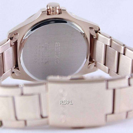 Seiko Quartz Crystals Rose Gold SUR802P1 SUR802P Women's Watch