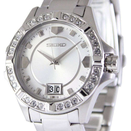 Seiko Quartz Crystals White Dial SUR809P1 SUR809P Women's Watch