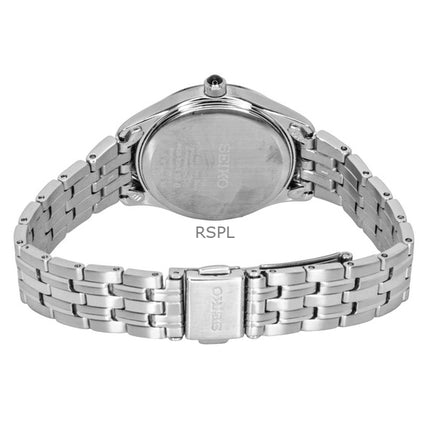 Seiko Stainless Steel Cream Dial Quartz SWR069P1 Women's Watch