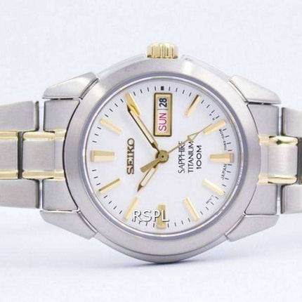 Seiko Sapphire Titanium Quartz 100M SXA115 SXA115P1 SXA115P Womens Watch