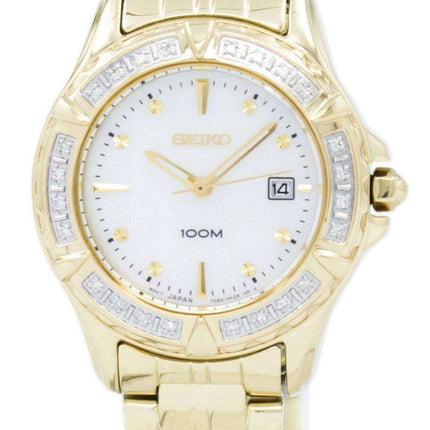 Seiko Gold-Tone 24 Diamonds SXDB02 SXDB02P1 SXDB02P Ladies Watch