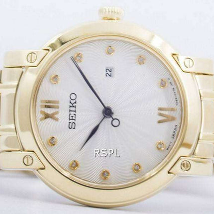 Seiko Quartz Diamond Accent SXDG80 SXDG80P1 SXDG80P Womens Watch