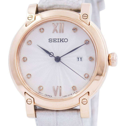 Seiko Quartz Diamond Accent SXDG82 SXDG82P1 SXDG82P Womens Watch