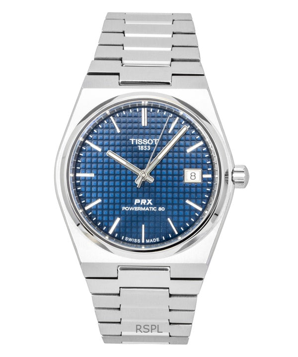 Tissot PRX Titanium Blue Dial Automatic T137.807.44.041.00 100M Men's Watch
