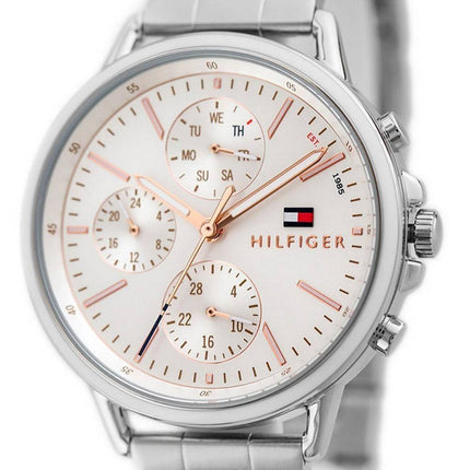 Tommy Hilfiger Carly Silver Dial Stainless Steel Quartz 1781787 Women's Watch