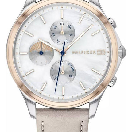 Tommy Hilfiger Whitney Mother Of Pearl Dial Leather Strap Quartz 1782118 Women's Watch